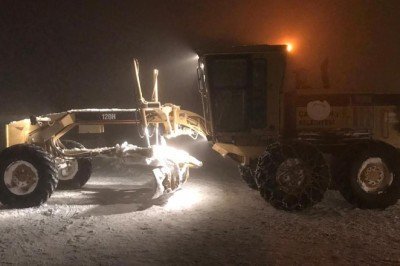 Van Erciş'e ilk kar düştü