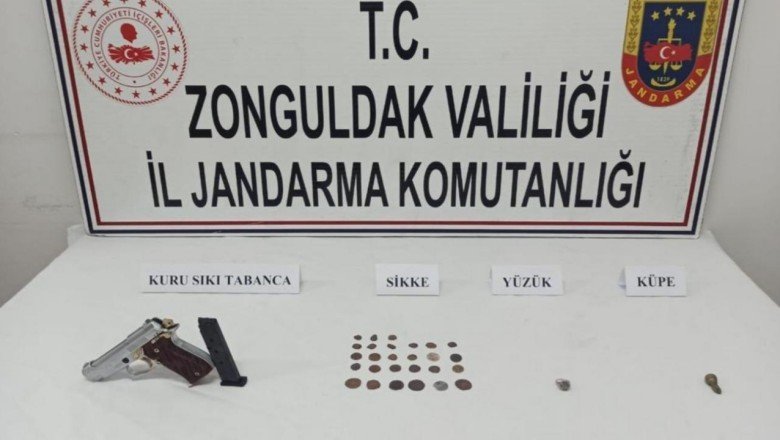 Zonguldak'ta 27 sikke ele geçirildi