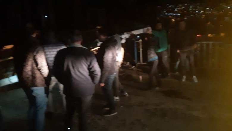 Trabzon'daki fırtına, vatandaşlara zor anlar yaşattı!