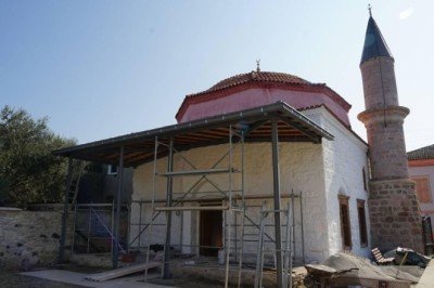 Balıkesir'de 7 asırlık caminin restorasyonunda sona yaklaşıldı