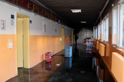 Gaziantep'te okulda çıkan yangın söndürüldü