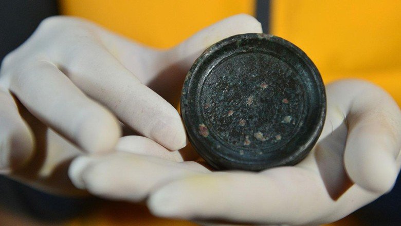 Karabük'te tarihi kantar ağırlığı bulundu