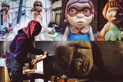 Şaşkın, renkli ve masalsı heykeller