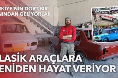 Çocukluğundan beri bu işi yapıyor: Klasik araçlara ikinci baharını yaşatıyor