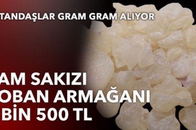 Damla sakızın kilosu 3 bin 500 lira