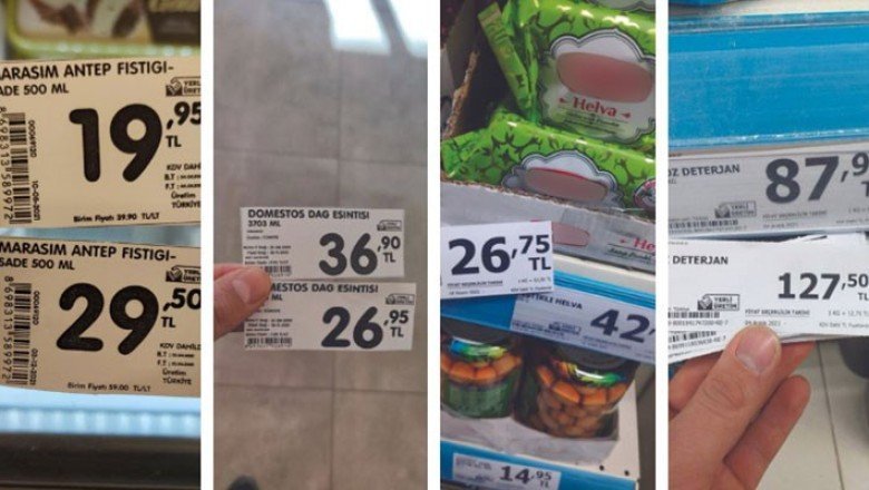 Gerçek enflasyon değişen etikette