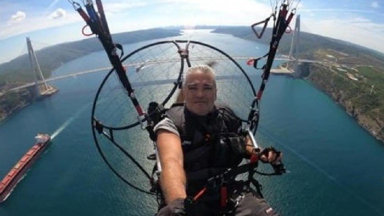 Paramotor pilotu hayatını kaybetti