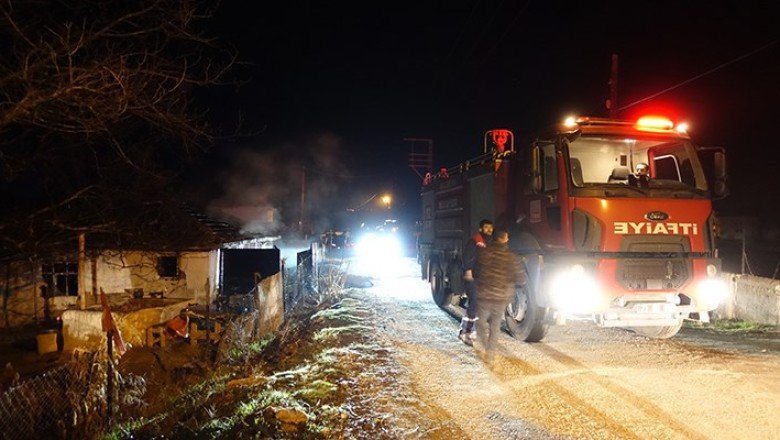 Tartıştığı amcasının oğlunu vuran şüpheli, evini ateşe verdi
