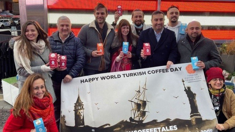 Türk Kahvesi günü, Times Meydanı’nda kutlandı