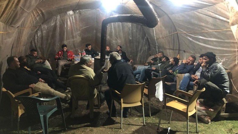 Yaşam nöbeti çadıra taşındı