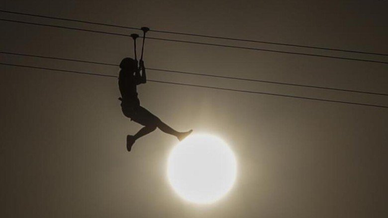 Zipline macerası felaketle bitti