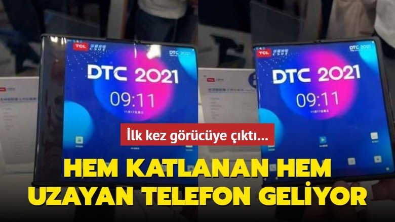 Hem katlanan hem genişleyen telefon geliyor... İlk kez görücüye çıktı - Aksam