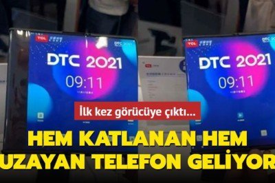 Hem katlanan hem genişleyen telefon geliyor... İlk kez görücüye çıktı - Aksam