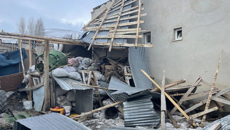 Bayburt'ta hortum yıktı geçti