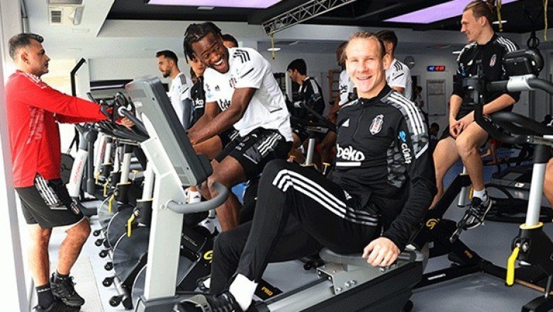 Kartal salonda  kuvvet ve kondisyon çalıştı