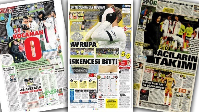 Manşetlerle B. Dortmund - Beşiktaş maçı! (8 Aralık)