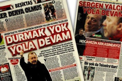 Sergen Yalçın'la yola devam!.. Manşetlerle Beşiktaş! (29 Kasım)
