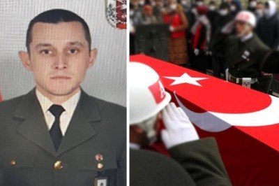 Suriye'de arazide kayarak düşen asker şehit oldu