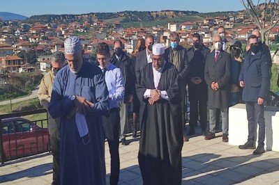 Yunanistan'da Osmanlı mezarlığında bulunan naaşlar defnedildi