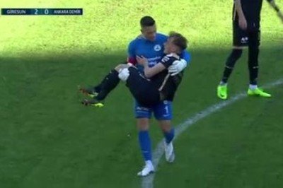 Giresunspor - Ankara  Demirspor maçında ilginç anlar!