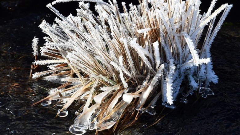 Kars'ta dondurucu soğuklar etkisini sürdürüyor