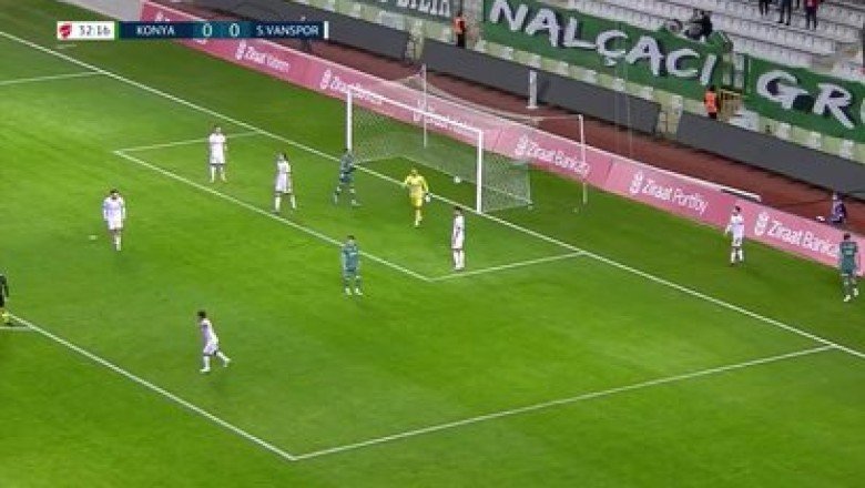 Ziraat Türkiye Kupası'nda alkış toplayan hareket! Konyaspor - Vanspor maçında...