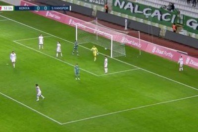 Ziraat Türkiye Kupası'nda alkış toplayan hareket! Konyaspor - Vanspor maçında...