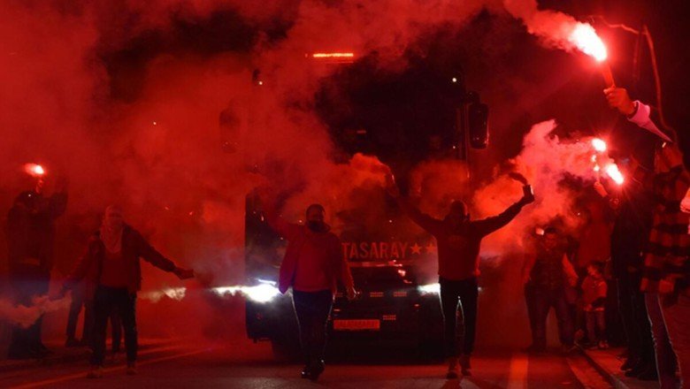 Galatasaray'a Sivas’ta coşkulu karşılama