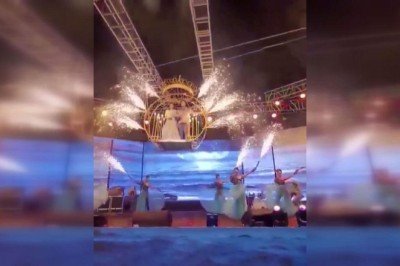 Gelin ve damatın sahne şovu kötü bitti