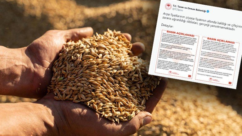 Tarım ve Orman Bakanlığı'ndan 'arpa fiyatı' açıklaması