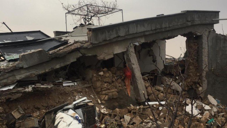 Tüpten sızan gaz bomba gibi patladı: Ev yıkıldı