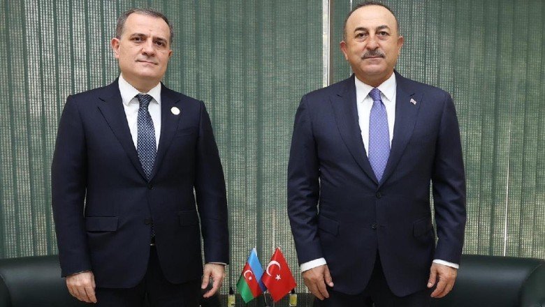 Bakan Çavuşoğlu, Azerbaycanlı mevkidaşı Bayramov ile görüştü