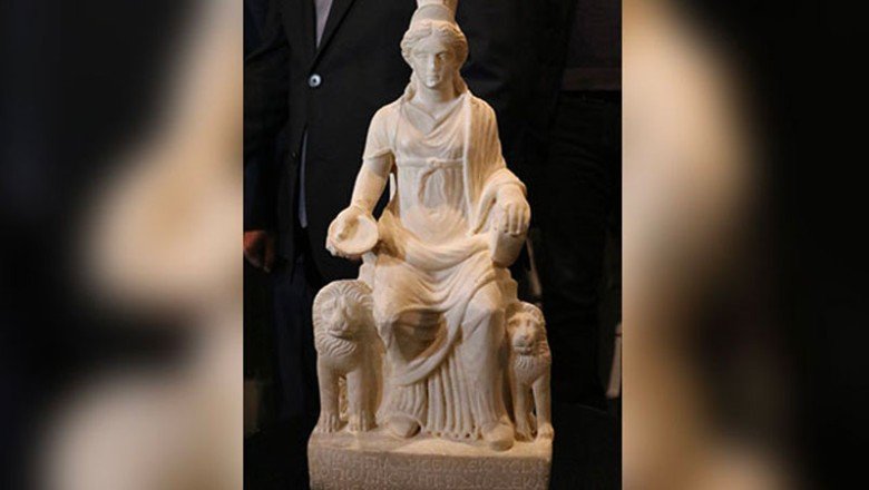 60 yıl sonra Türkiye’ye getirilen Kybele heykeli, yeni müzede sergilenecek