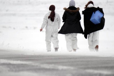 Sağlık ekipleri eksi 20 sıcaklığa rağmen aşı mesaisinde