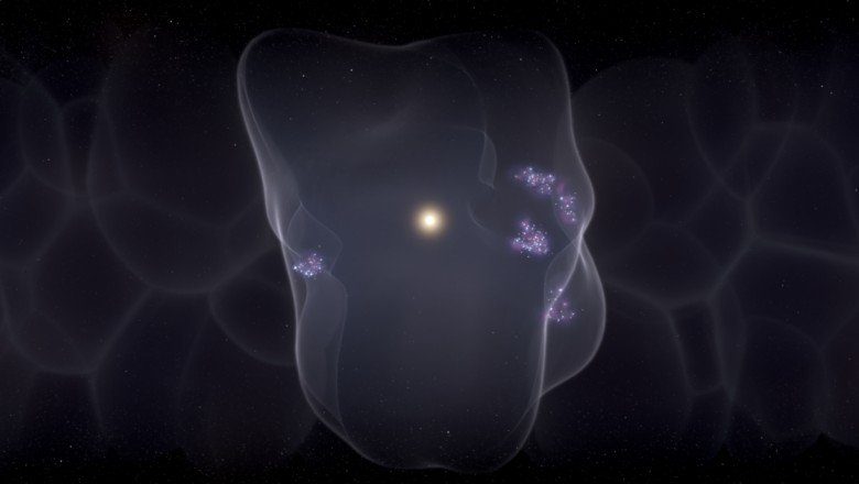 Gökbilimciler Dünya'nın tam merkezinde yer aldığı dev balonu haritalandırdı: "Delikli peynire benziyor"