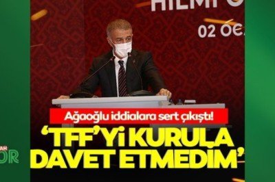 Ağaoğlu’ndan TFF’yi genel kurula davet ettiği yönündeki iddialara sert çıkış!