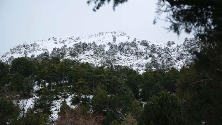 Akdağ Tabiat Parkı’nda muhteşem kış görüntüsü