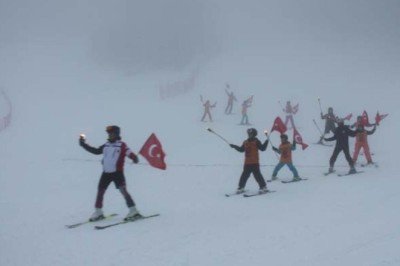 Ilgaz Dağı’ndaki kış festivaline yoğun ilgi
