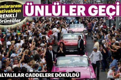 Yıldızlar geçidi halkı sokaklara döktü