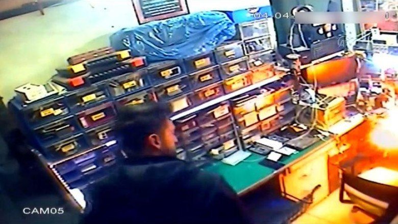 Bomba gibi patladı! Korku dolu anlar kamerada