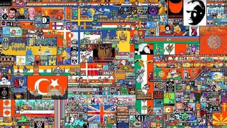 Mustafa Kemal Atatürk ve Türk bayrağı detayı