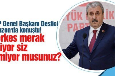BBP Genel Başkanı Destici, Trabzon'da partililere hitap etti: