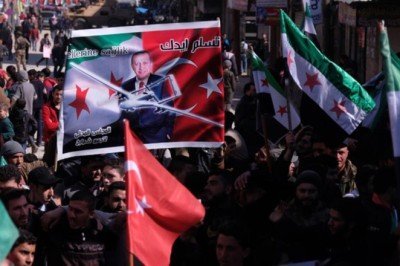 Azez'de TSK'ya destek mitingi