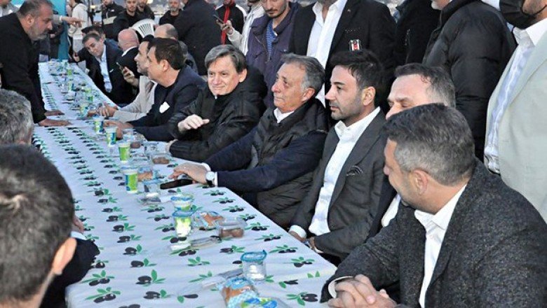 Başkanlarla taraftar iftar yaptı!