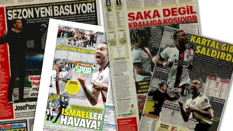 Beşiktaş'ın galibiyeti gazete manşetlerinde! (10 Nisan 2022)
