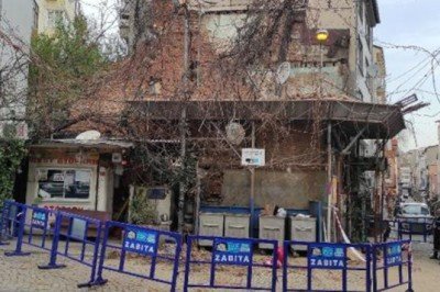 Ortaköy'de otopark görevlisi ölümden saniyelerle kurtuldu