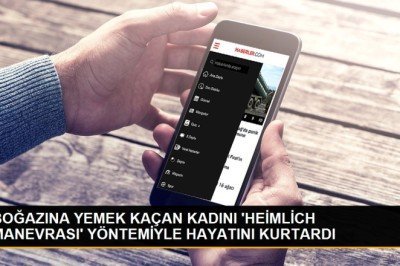 BOĞAZINA YEMEK KAÇAN KADINI 'HEİMLİCH MANEVRASI' YÖNTEMİYLE HAYATINI KURTARDI