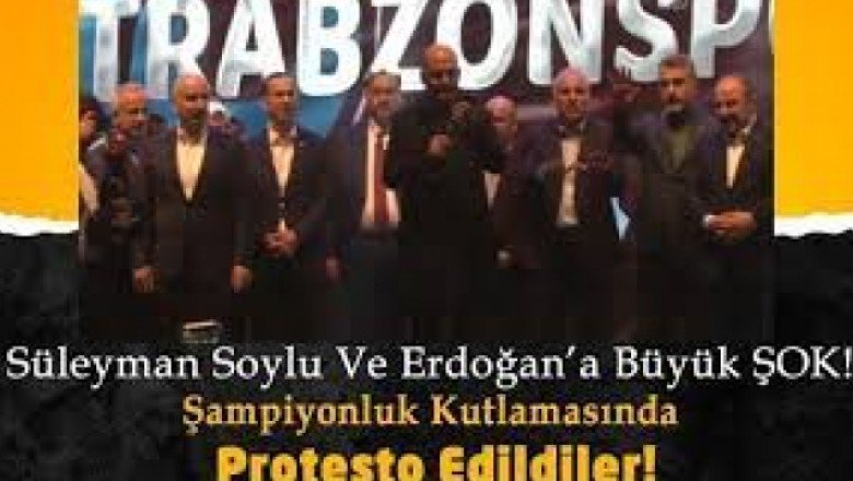 Şampiyonluk kutlamalarında protesto