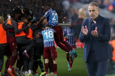 Trabzonspor'da Abdullah Avcı'dan 'şampiyonluk' açıklaması! Oyunculardan baskın...