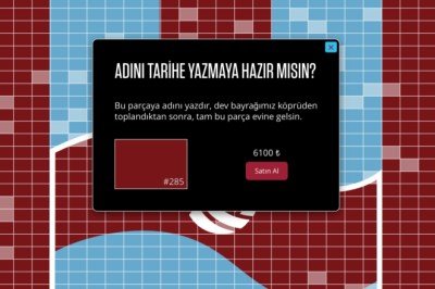 Trabzonspor, 15 Temmuz Şehitler Köprüsü'ne asılan bayrağın parçalarını satışa sundu